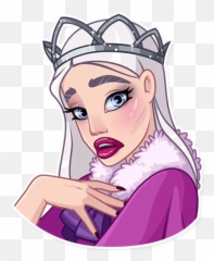 The Snow Queen - Telegram Sticker English Emoji,Snow Woman Emoji