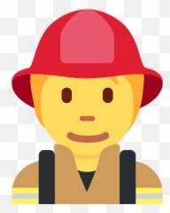 Cute Firefighter Clipart - Clipart World Emoji,Dark Skin Woman Standing Emoji