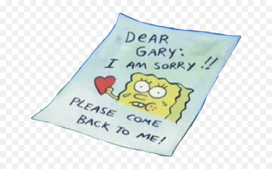 Spongebobsquarepants Spongebob Sticker By Jicknonas - Dear Gary I Am Sorry Please Come Back Emoji,Gary Emoji