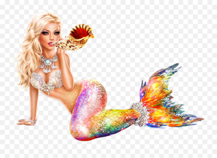 Mermaid Woman Sticker By U2022candy U0026 Stewartu2022 Emoji,Blonde Woman Emoji