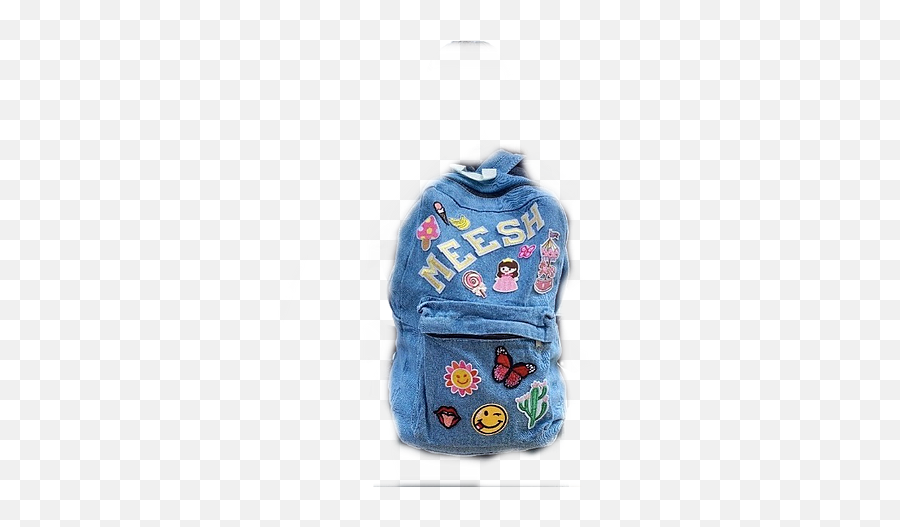 Shop - Hooded Emoji,Denim Emoji Backpack