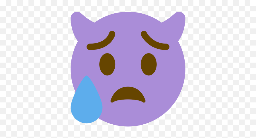 Emoji Remix On Twitter Cold Sweat Smiling Imp - Dot,Emoji For Cold