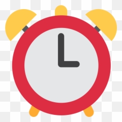 Alarm Clock Emoji - Clock Emoji Transparent,Clock Emoji