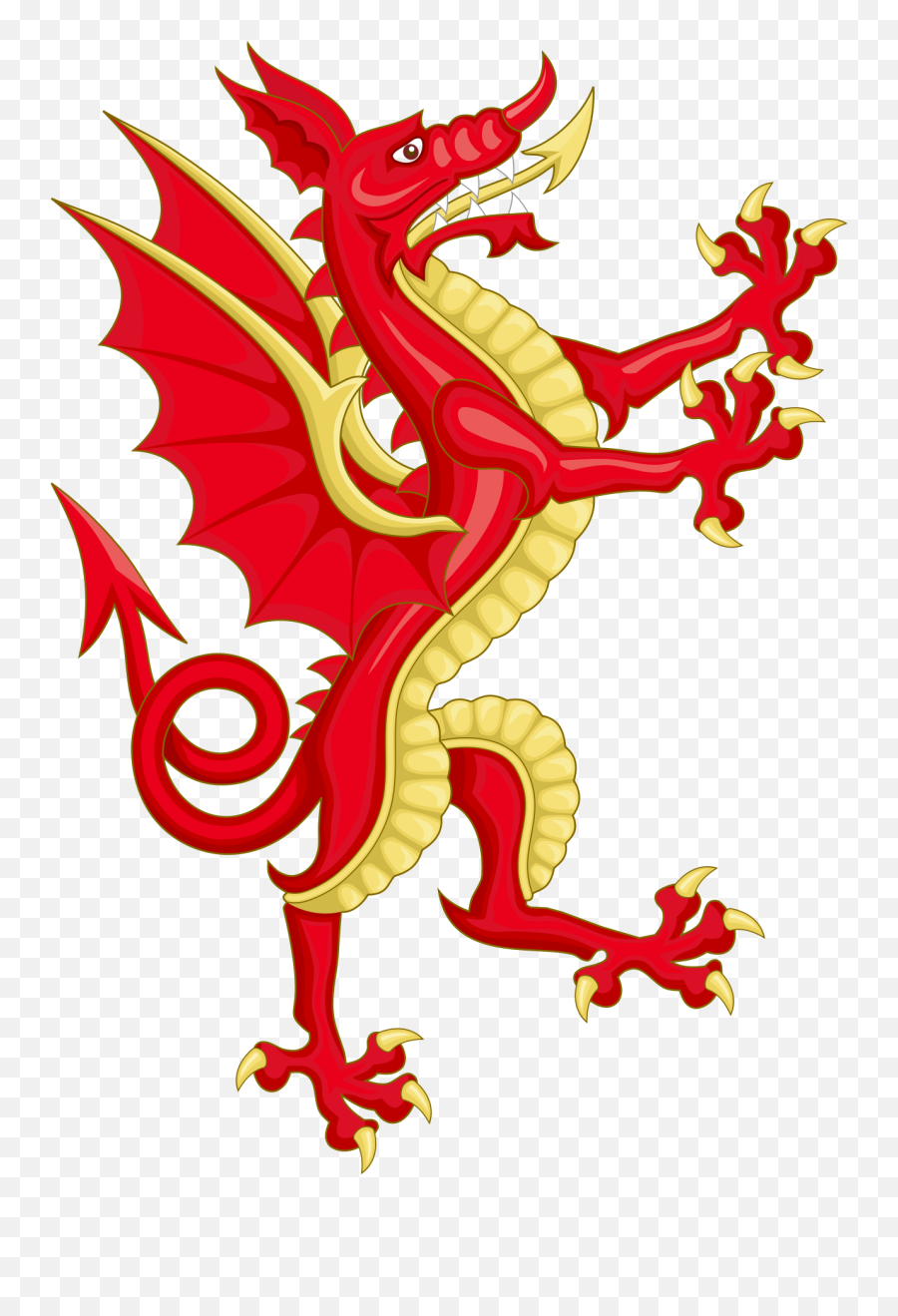 Welsh Dragon Png 7 Png Image - Welsh Dragon Coat Of Arms Emoji,Welsh Dragon Emoji