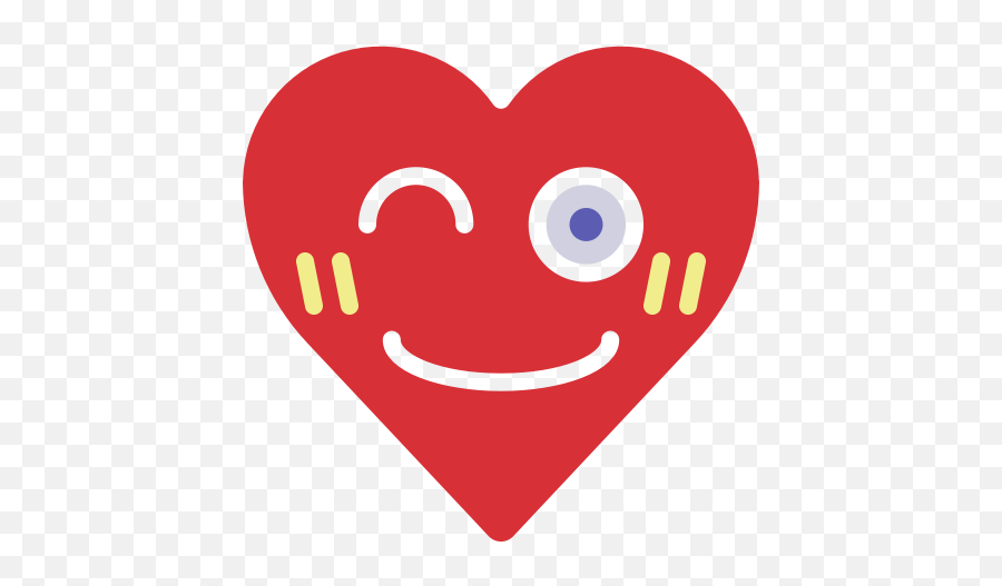 Emoji Emotion Happy Heart Smile Wink Icon - Free Download Happy,Smile Emoji Svg