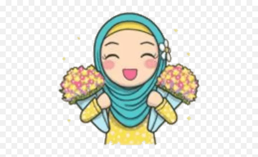 Hijab Emoji App - Jilbab Satin Emoji Hijab Girl,Headscarf Emoji