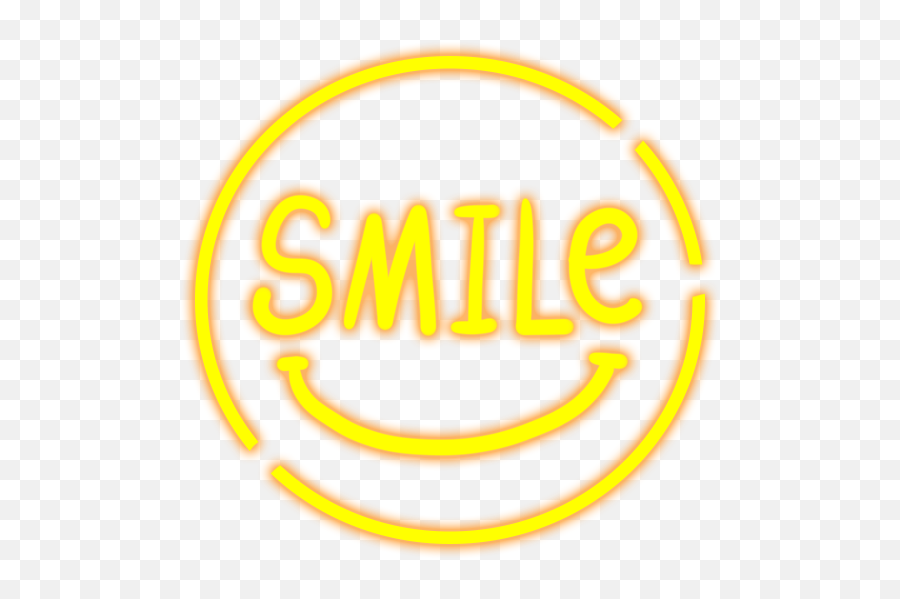 Emoji Smile Neon Luminous Sticker By Lemon Tea - Dot,Lighting Emoji