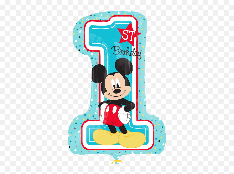 Mickey Mouse 1st Birthday Party Supplies Party Supplies - Birthday 1st Mickey Mouse Emoji,Mickey Mouse Head Emoji