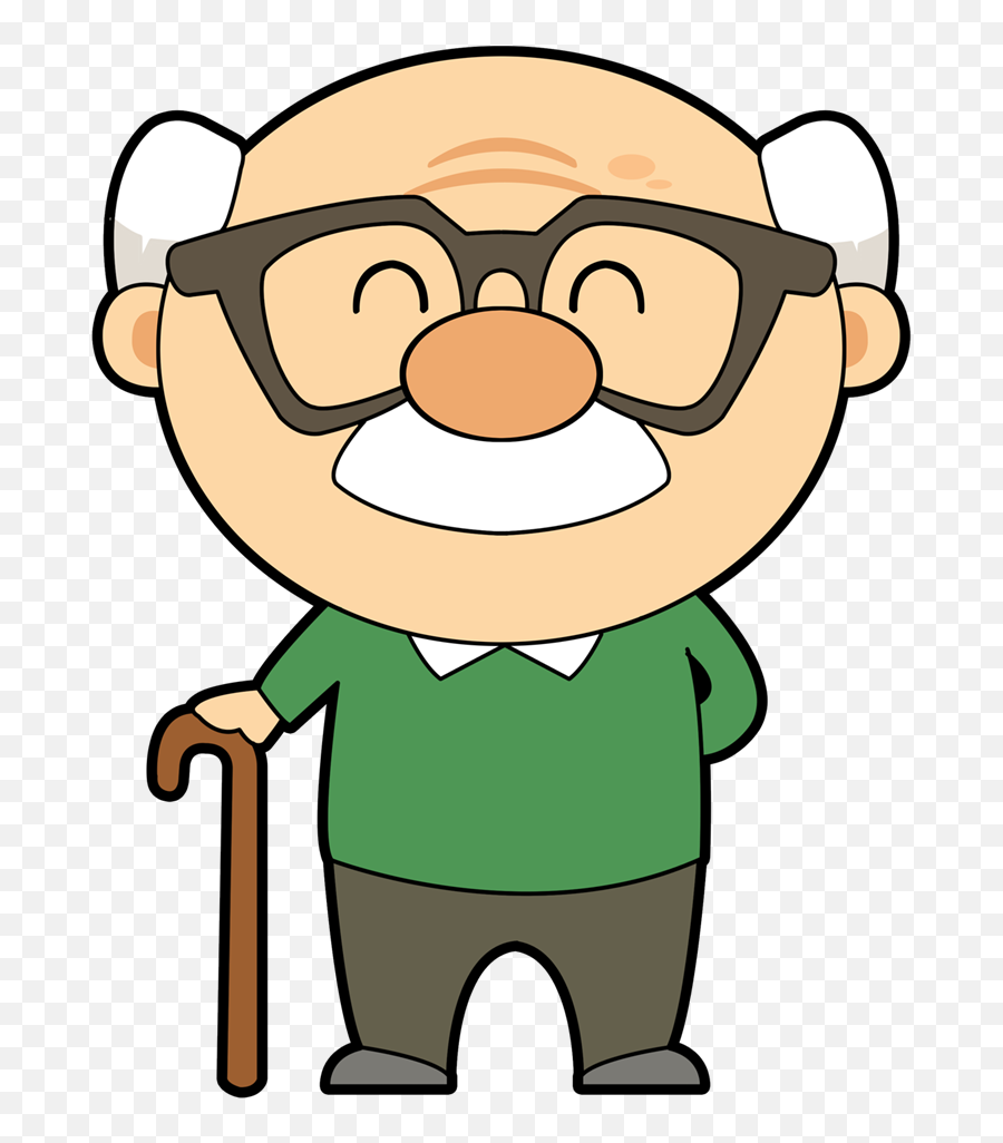 Grandpa Clipart - Dibujo Animado De Abuelo Emoji,Grand Dad Emoji