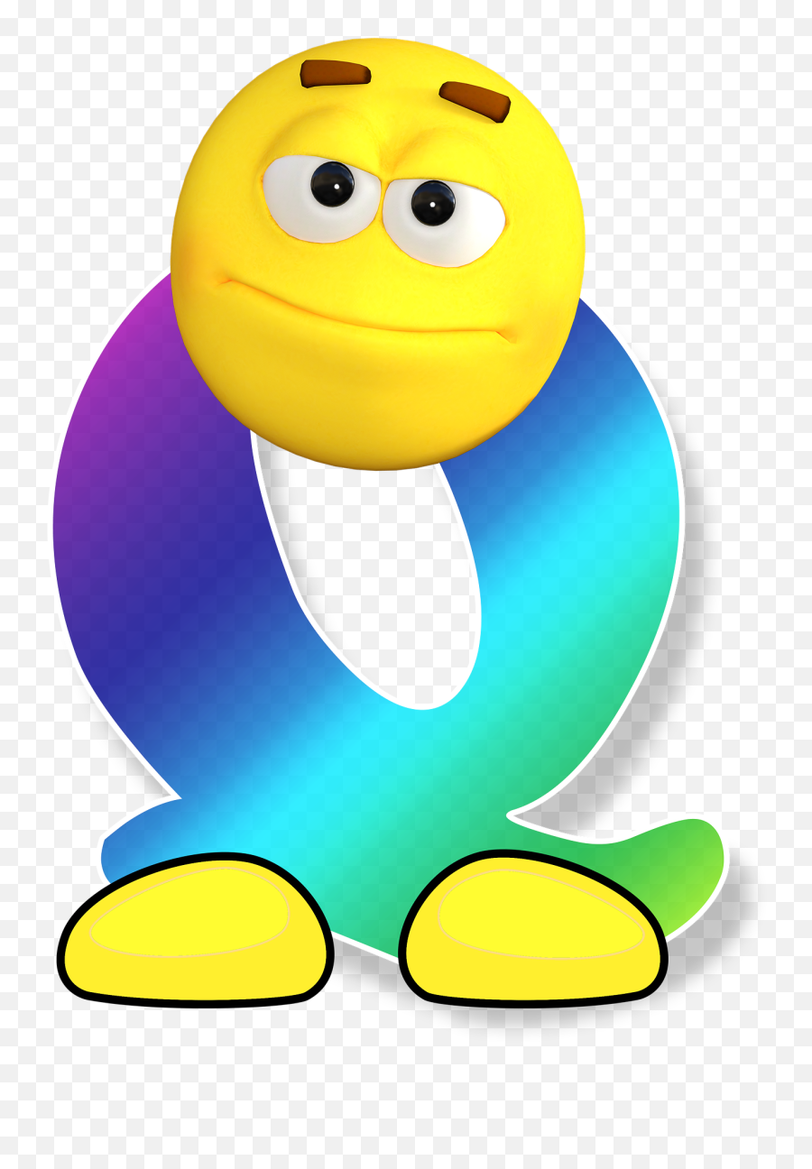 Abc Alphabet Smiley Letters - Q Smiley Emoji,Letter L Emoji