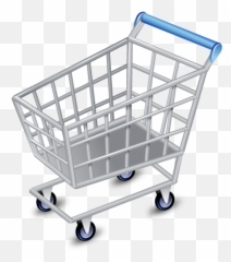 Shop Cart Icon - Cartoon Transparent Shopping Cart Emoji,Trolley Emoji