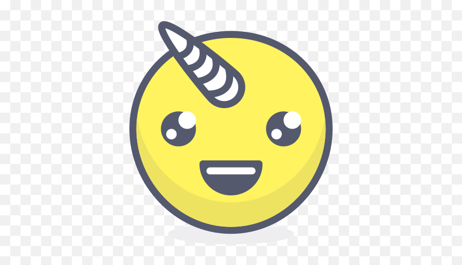 Unicórnio - Ícones De Smileys Grátis Unicorn Circle Emoji,Emoticons Musculo