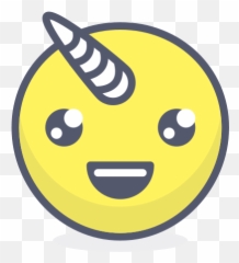 Unicórnio - Ícones De Smileys Grátis Unicorn Circle Emoji,Emoticons Musculo