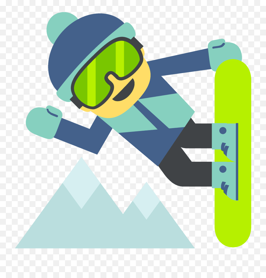Snowboarder Emoji Clipart Free Download Transparent Png - Snowboarding Emoji,Personal Emojis