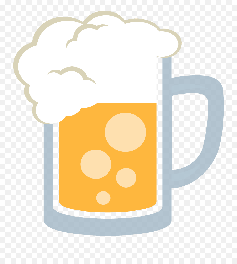 Beer Mug Emoji Clipart - Facebook Emoji Beer Png,Drink Emoji