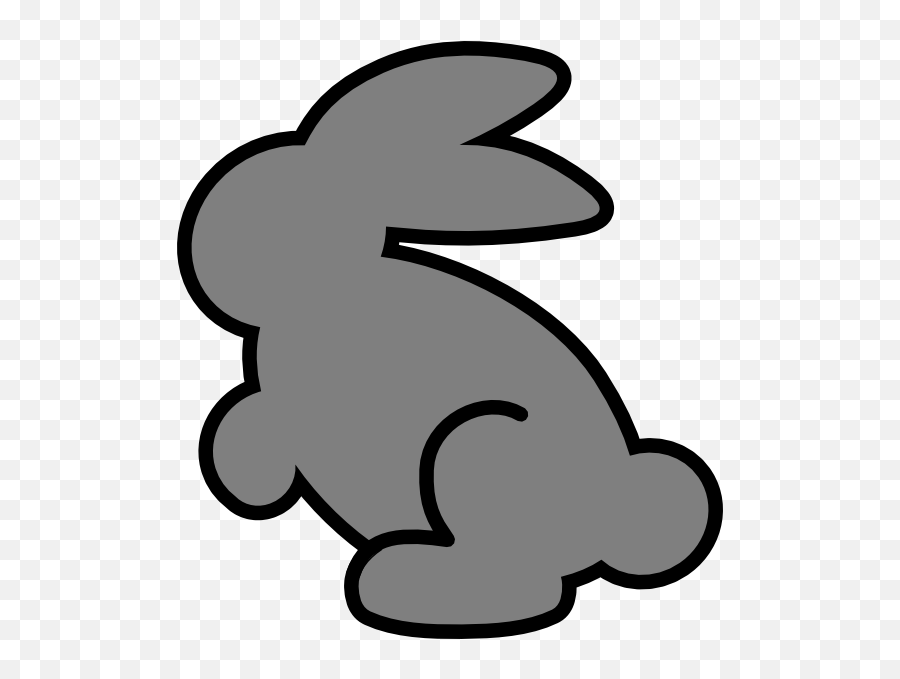 Grey Bunny Clipart - Png Download Full Size Clipart Gray Bunny Clip Art Emoji,Playboy Bunny Emoji