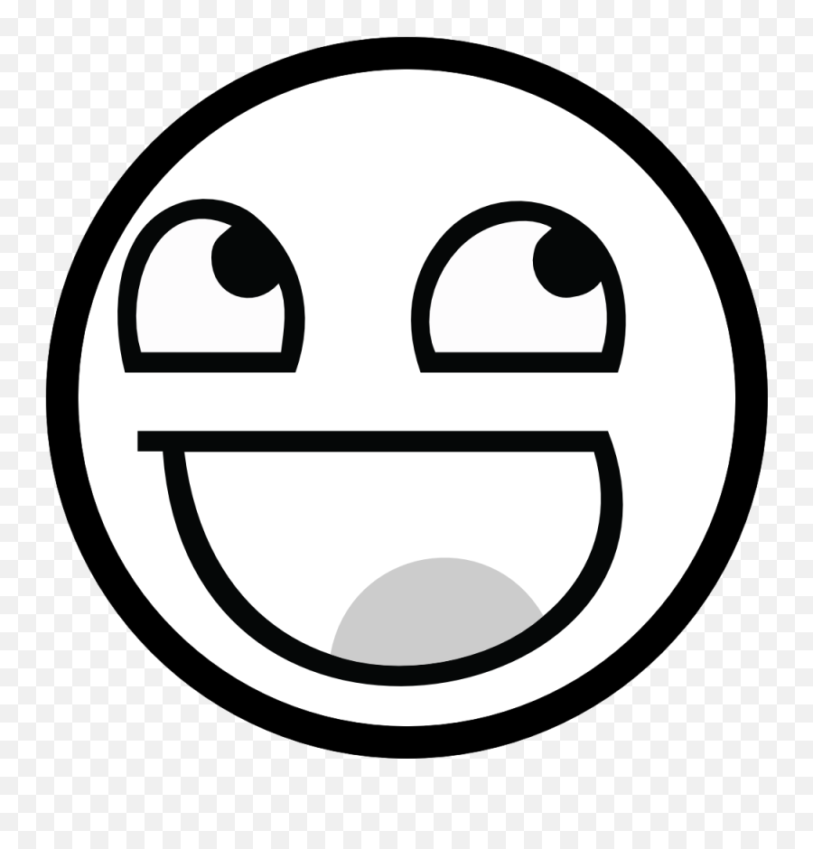 Smiley Face Clip Art - Awesome Face White Emoji,Awesome Face Emoticons
