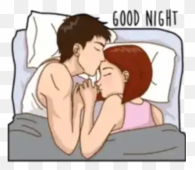 Animated Funny Stickers For Whatsapp Personal Sticker - Couple Romantic Good Night Stickers Emoji,Cartoon Couple Kissing Emojis