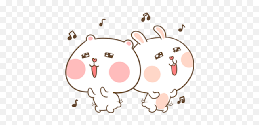 Puffy Bear And Rabbit - Puffy Bear And Rabbit Png Gif Emoji,Tuagom Puffy Bear Emoticon