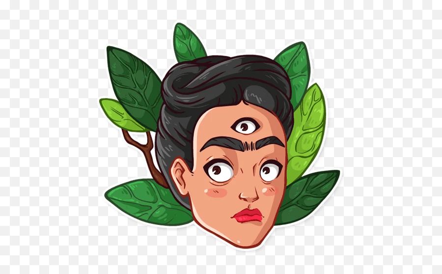 Frida Kahlo Art - Fictional Character Emoji,Frida Khalo Emoji