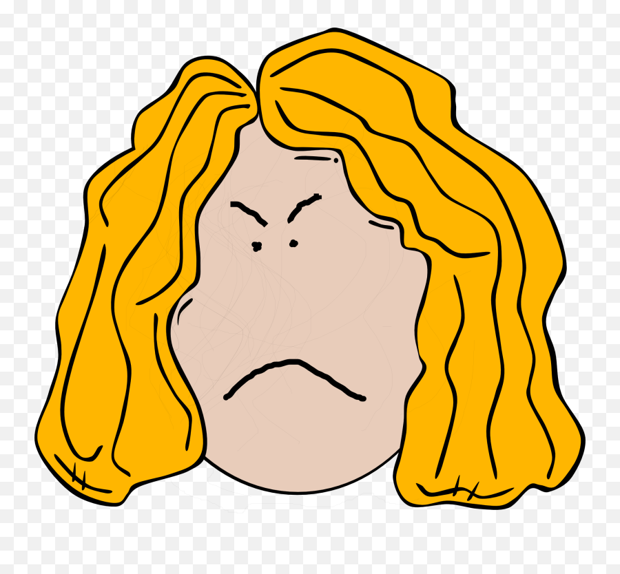 Emotions Clipart Cartoon Face Emotions Cartoon Face - Cartoon Girls With Blonde Hair Emoji,Cartoon Emotion Faces