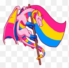 Queer Ally - Pansexual Dragon Art Emoji,What Does The Dragom Emoji Mean Sexually