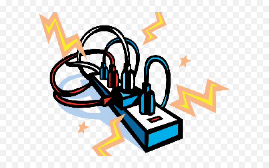 Plug Clipart Electricity Safety - Png Download Full Size Clip Art Overloaded Electrical Outlet Emoji,Plug Emoji