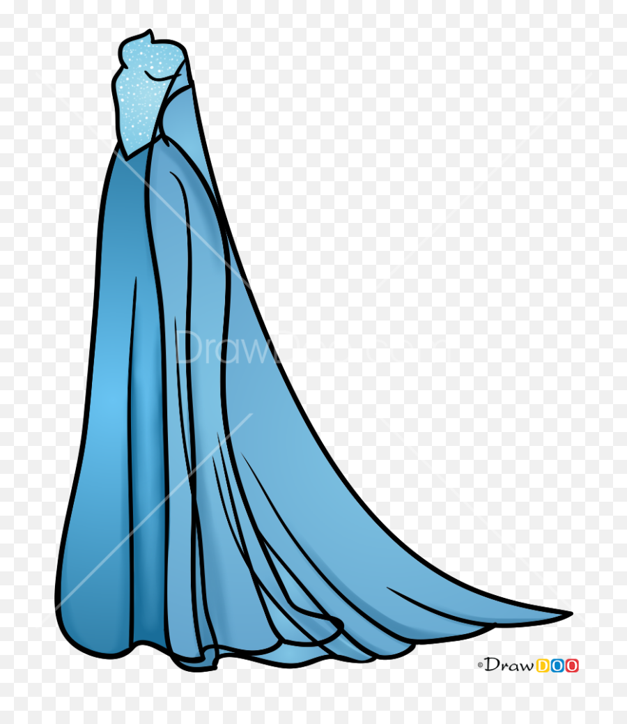 How To Draw Elsa Dress Dolls Dress Up - Sketch Elsa Dress Drawing Emoji,Elsa Ice Powers Emotions