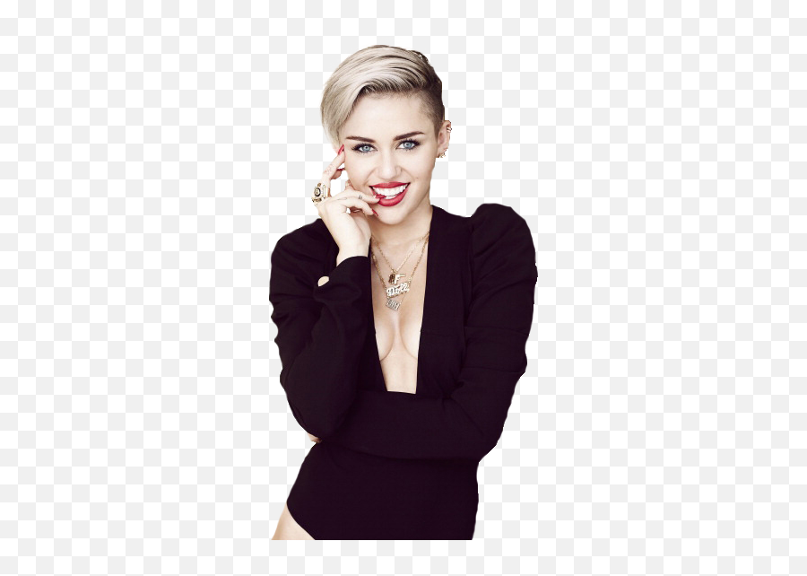 Pin - Undercut Miley Cyrus Pixie Emoji,Dancing Miley Cyrus No Emotion