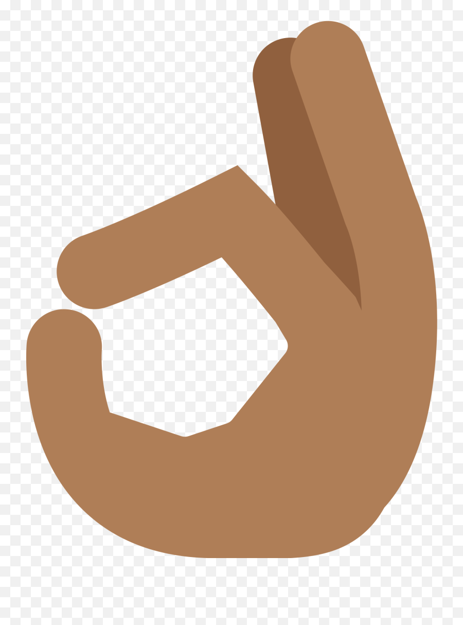 Ok Hand Emoji With Medium - Ok Symbol Image Transparent Background,Okay Emoji