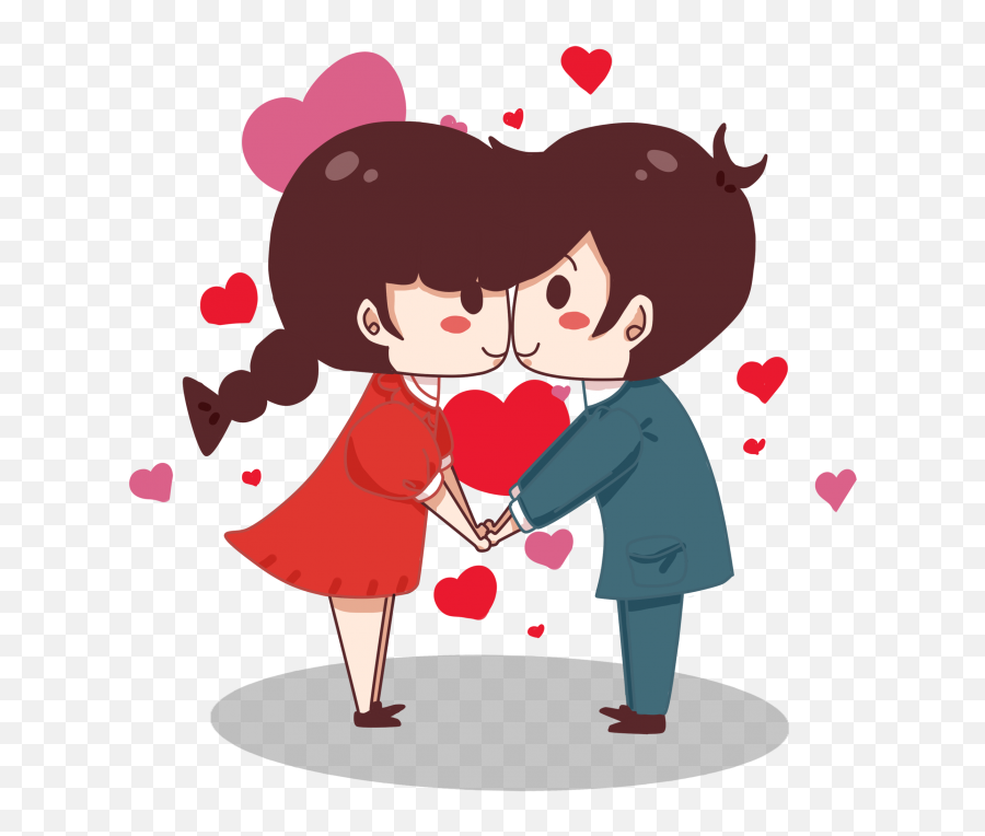 Day Cute Little Couple Png Image - Romantic Valentines Day Couple Emoji,Happy Valentines Day Emoji
