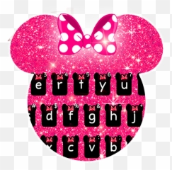 Pink Minnie Glitter Keyboard Theme 10001020 Apk Download - Imagenes De Minnie Para Teclado Emoji,Emojis Para Teclado Samsung
