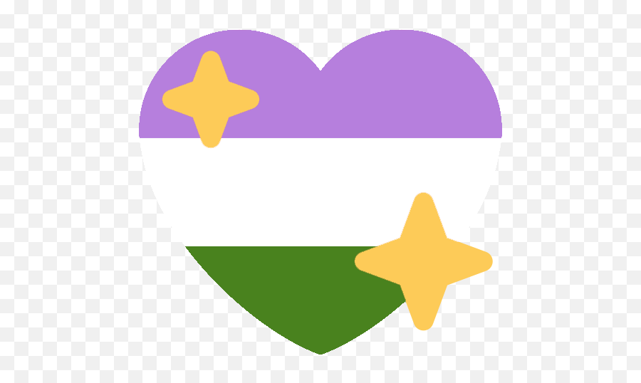 Genderqueer Heart Emoji Discord,Lesbian Flag Emoji