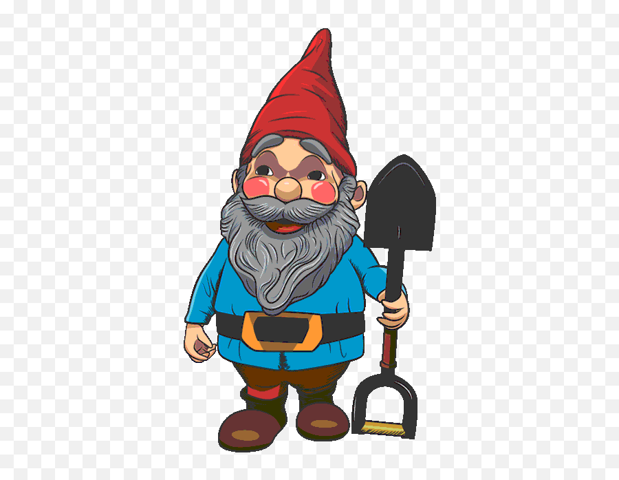 Clipart Man Garden Clipart Man Garden - Dancing Gnome Gif Emoji,Garden Gnome Emoji