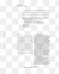 Pdf Controlling Musical Emotionality An Affective Emoji,Measure Engagement Valence Arousal Model Of Emotion