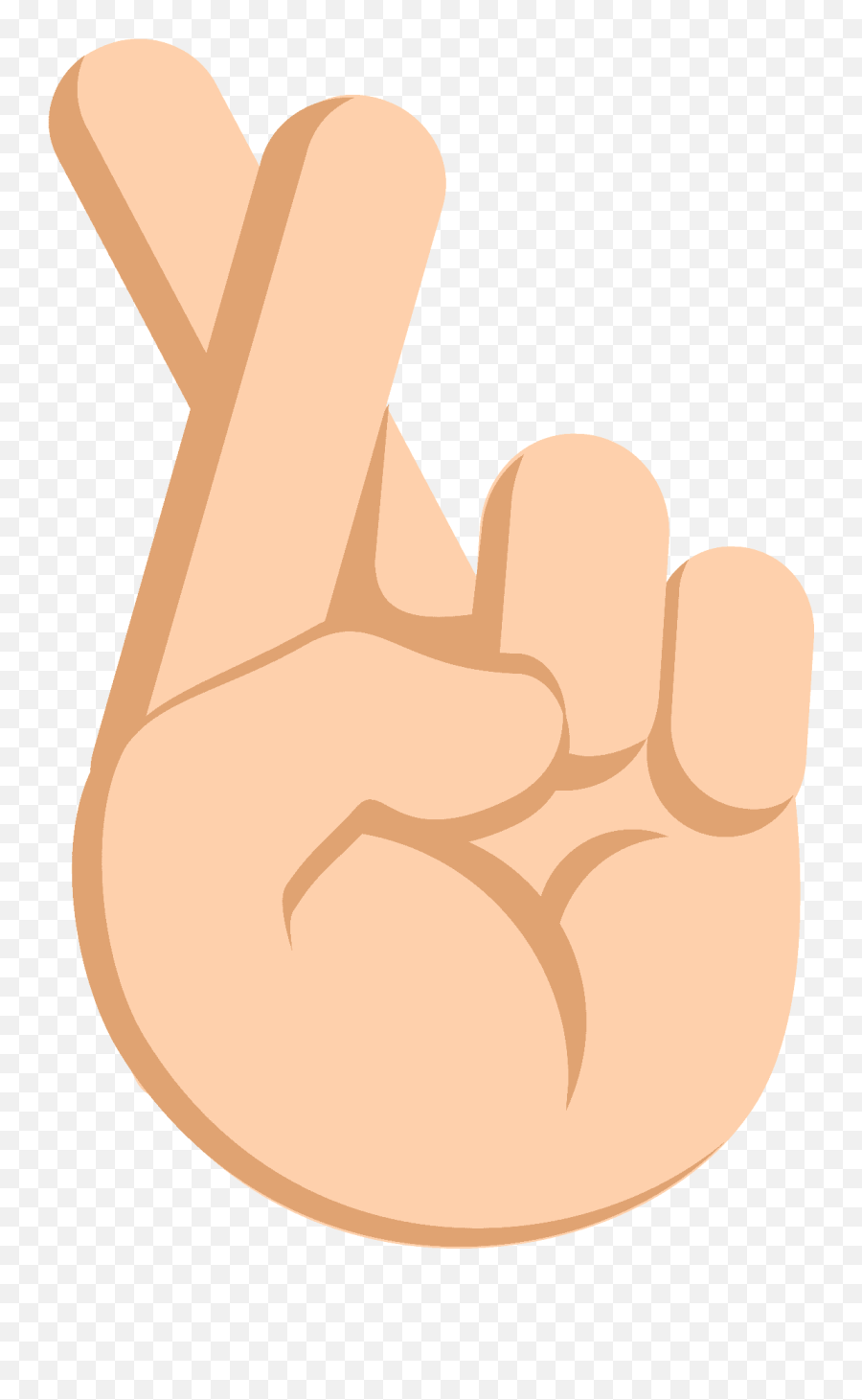 Crossed Fingers Emoji Clipart - Finger Crossed Hand Emoji Png,Fingers Crossed Emoji Android