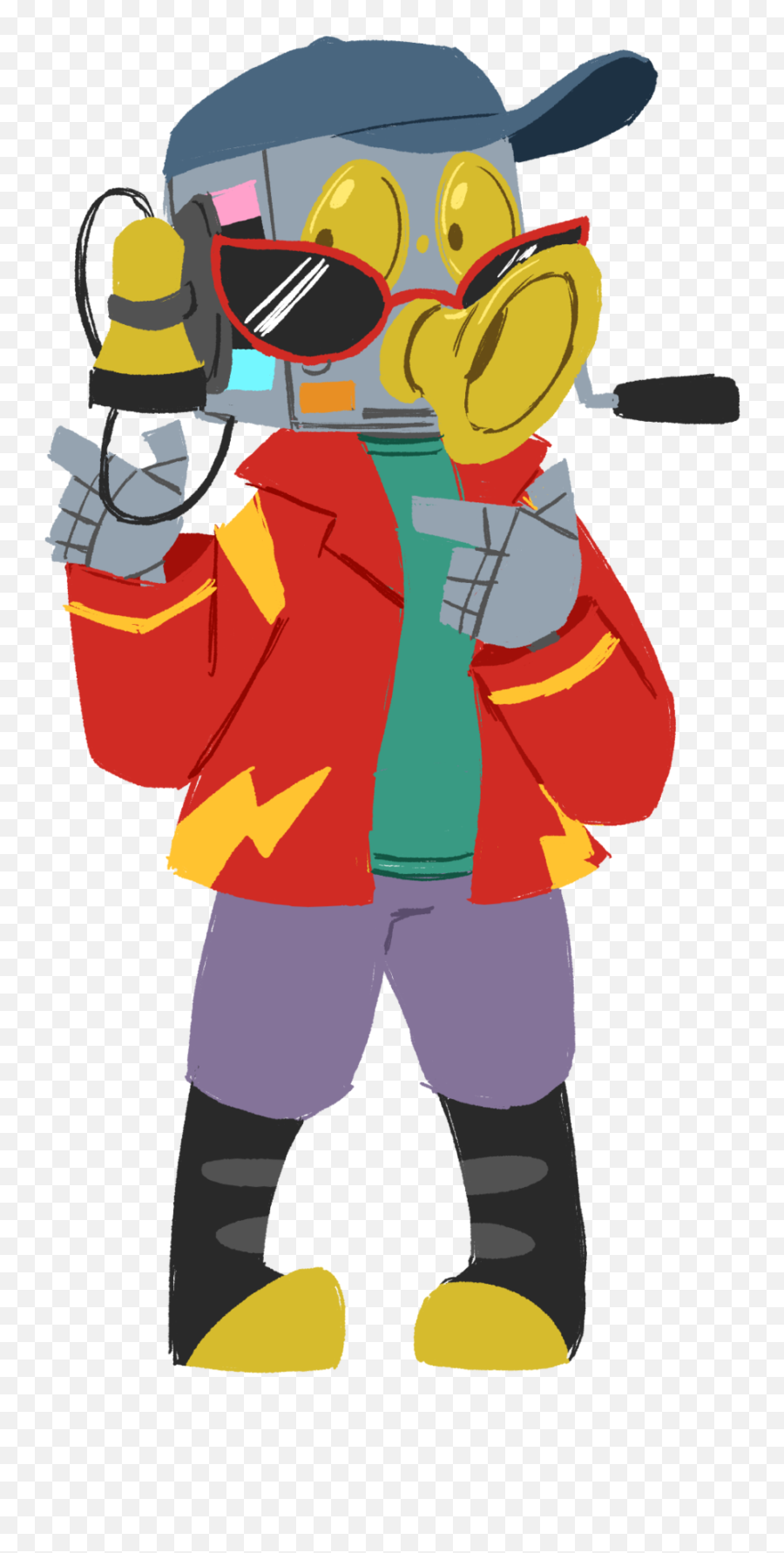 Telephone Why Are You Dressed Like That - Cartoon Clipart Emoji,Tiki Idol Emoji