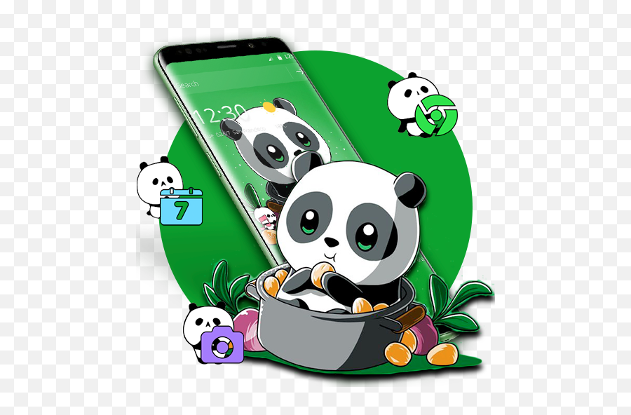 Cute Anime Green Panda Theme U2013 Aplikace Na Google Play Emoji,Kawaii Cactus Emojis