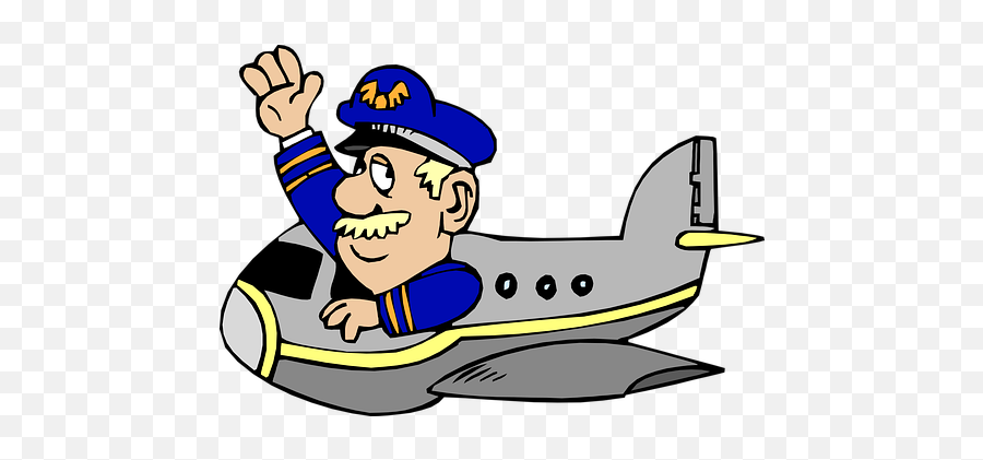 Free Aeroplane Airplane Vectors - Pilot Clip Art Emoji,Animated Plane Emoticons