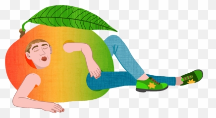 Chilling Mango Juice Sticker By Kiri Mioki For Ios Android Emoji,Zoella Emoji