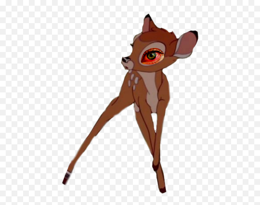 Vintage Disney Bambi Cybergoth Sticker - Fictional Character Emoji,Disney Bambi Emoji