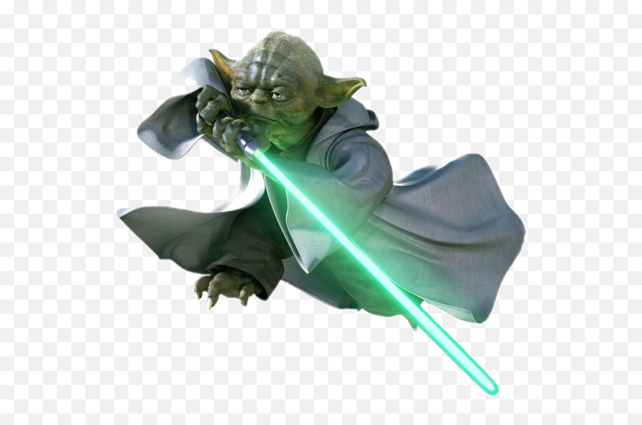 Yoda Starwars Lightsaber Sticker - Transparent Background Yoda Png Emoji,Star Wars Emoji Yoda