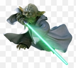 Yoda Starwars Lightsaber Sticker - Transparent Background Yoda Png Emoji,Star Wars Emoji Yoda