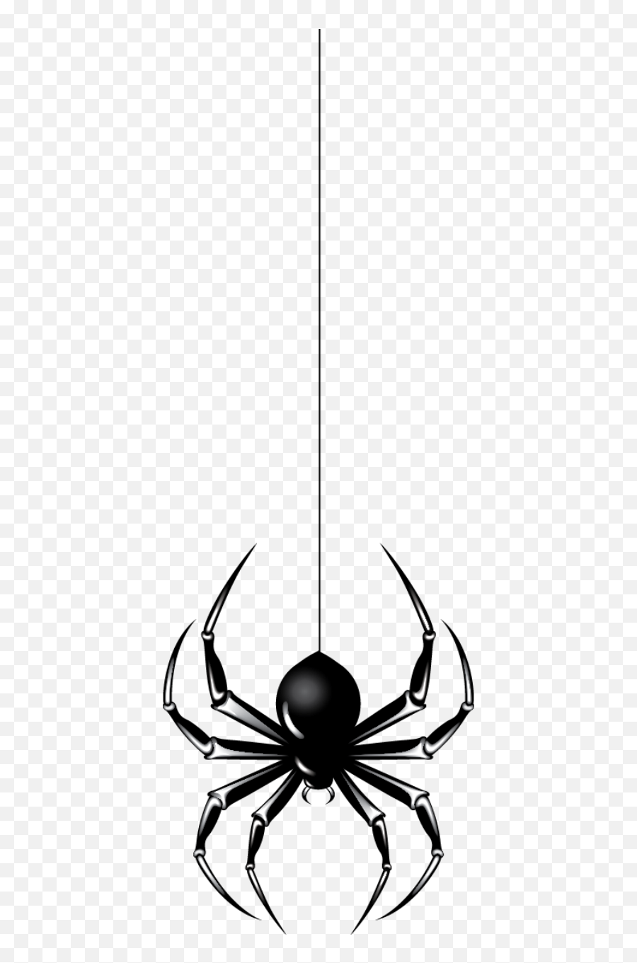 Halloween Images Black And White - Clipartsco Spider Hanging On Web Png Emoji,Captain Crunch Emojis