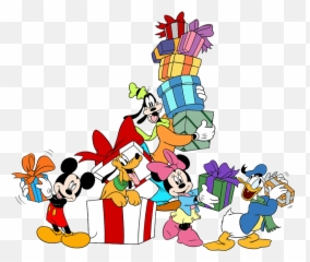 Disney Christmas Clip Art - Transparent Mickey Mouse And Friends Png Emoji,Disney Animated Emoticons Christmas