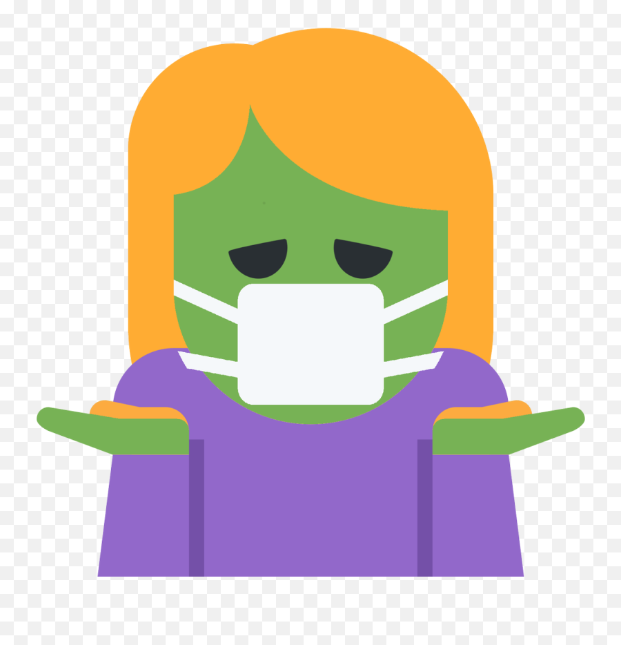 Emoji Face Mashup Bot - Fictional Character,Shrugging Text Emoji