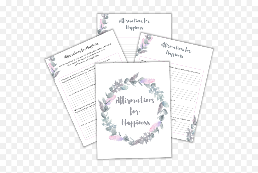 25 Powerful Affirmations For Happiness - Document Emoji,Printable Positive Emotions List
