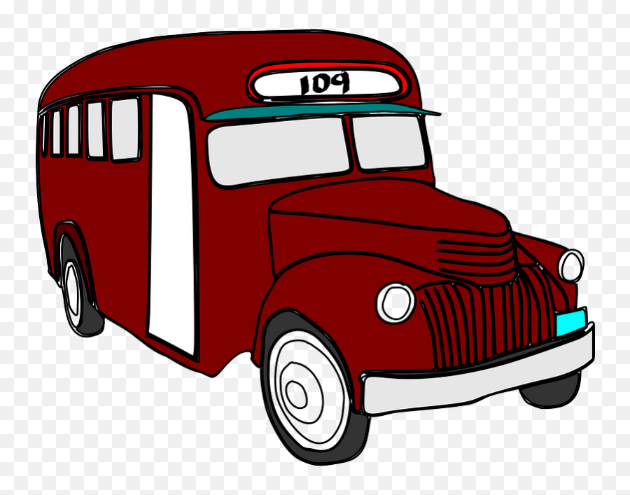 Classic Bus Clipart Free Download Transparent Png Creazilla - Old Bus Clipart Emoji,Free Downloadable Classic Cars Emojis