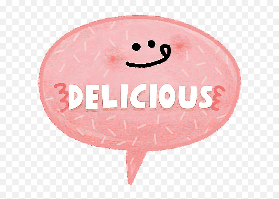 Cute Yummy Delicious Pink Sticker By Lemon Tea - Happy Emoji,Yummy Emoji