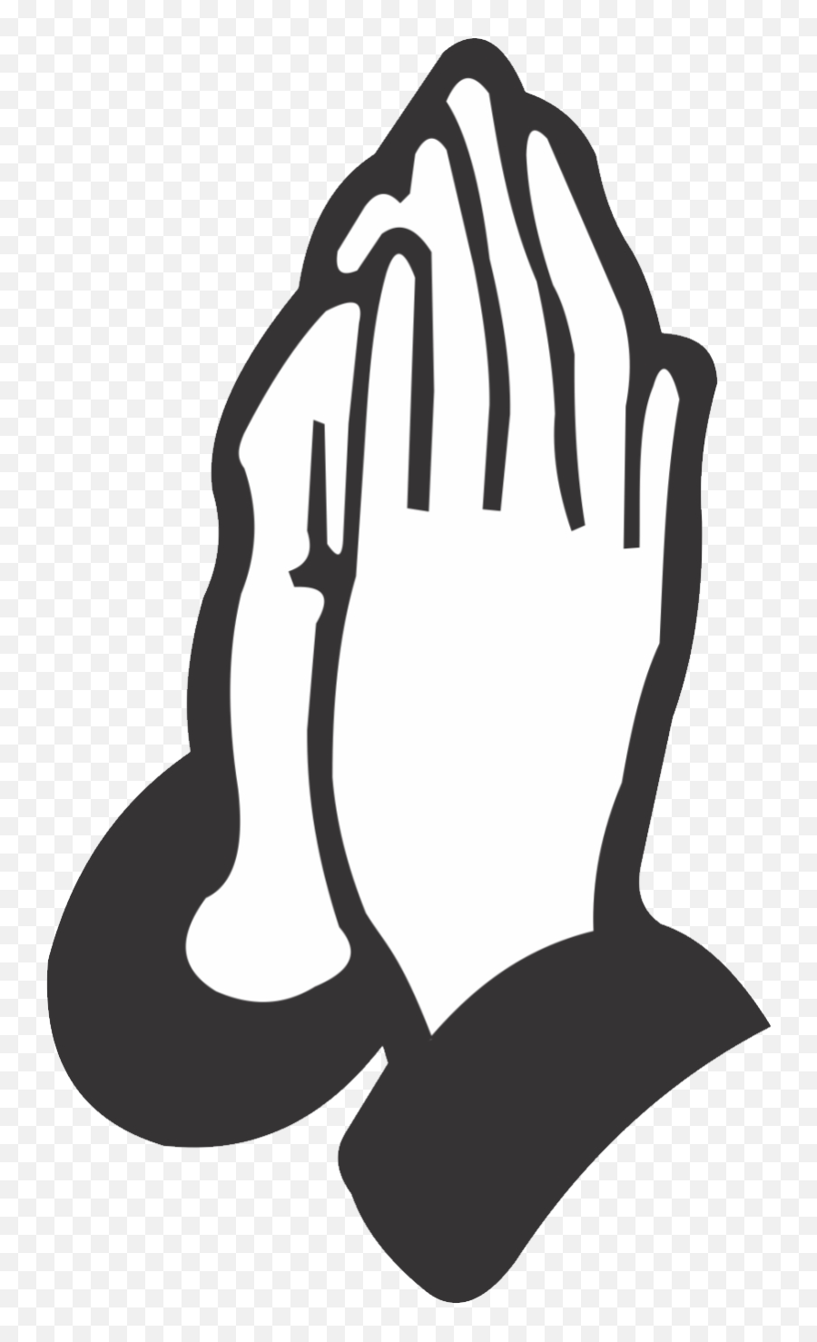 Praying Hands Png Resolution800x1397 Transparent Png Image - Png Praying Hands Clipart Black And White Emoji,Why Would Someone Close To You Give You A Praying Hand Emoji